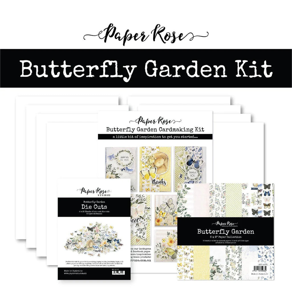 Paper Rose - Butterfly Garden Cardmaking Kit