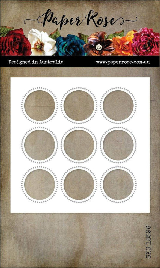 Paper Rose -  Metal Cutting Die - Circle Grid Coverplate