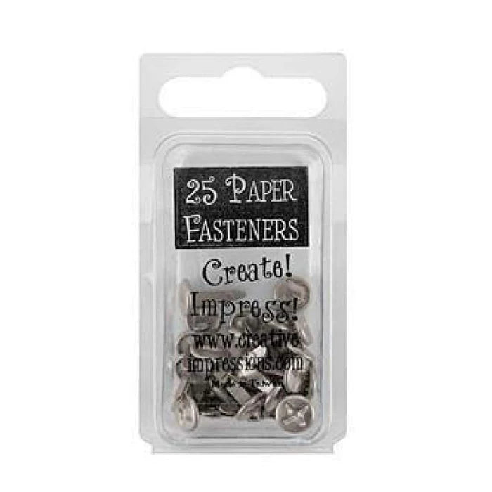 Creative Impressions -Pewter Screw Top Brads (25)