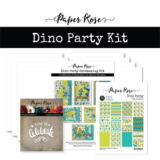 Paper Rose -Dino Party Cardmaking Kit