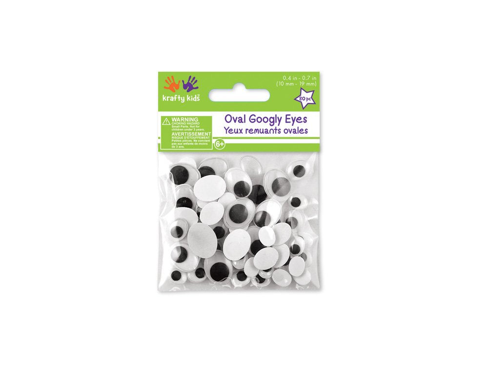 Googly Eyes - Oval 80pc