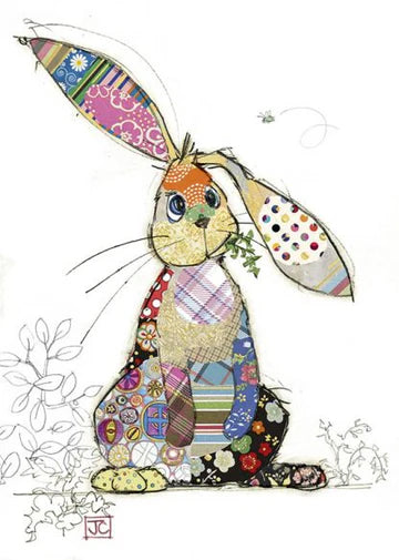 Bug Art Luxury Greeting Cards - Binky Bunny