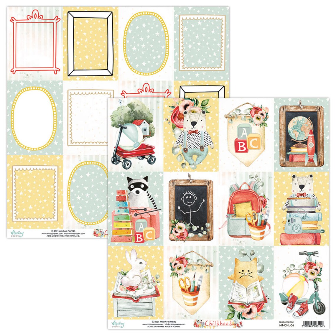 Mintay Papers - Childhood 12 x 12 Scrapbooking Paper