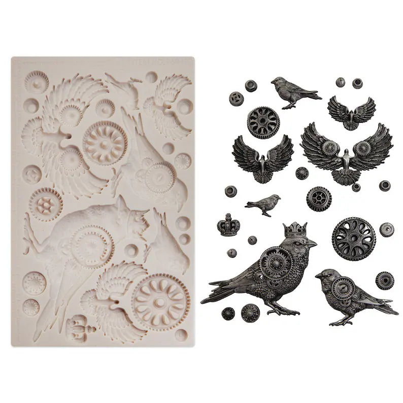 Finnabair Imaginarium Molds - Clockwork Sparrows