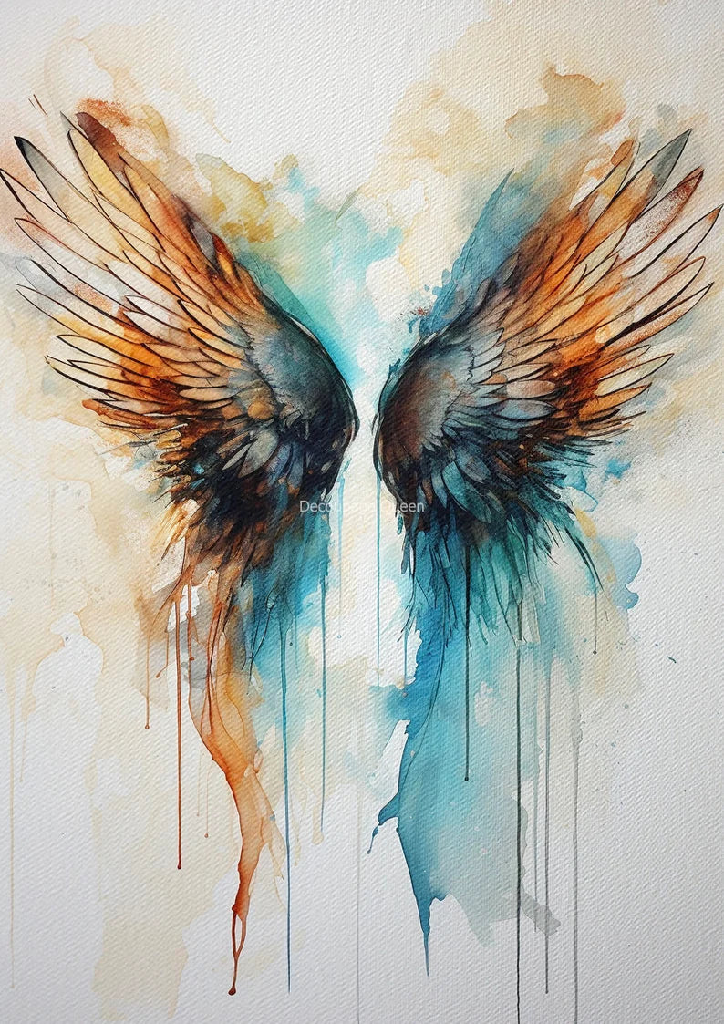 Andy Skinner - Rice Paper - A4 Sheet - Watercolour Wings I