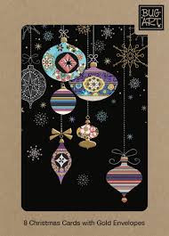 Bug Art Luxury Greeting Cards - Patterned Baubles