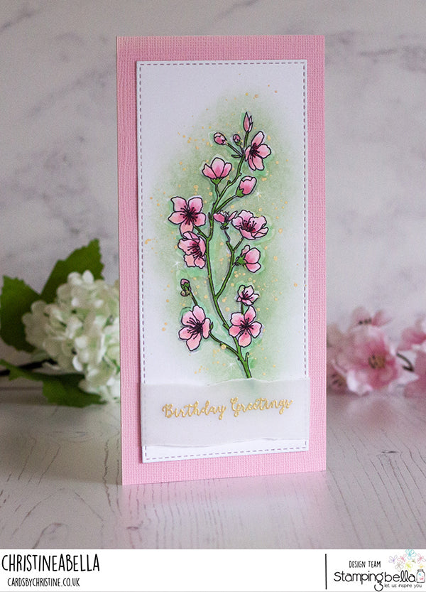 Stamping Bella -  Cling Stamps - Cherry Blossom Branch