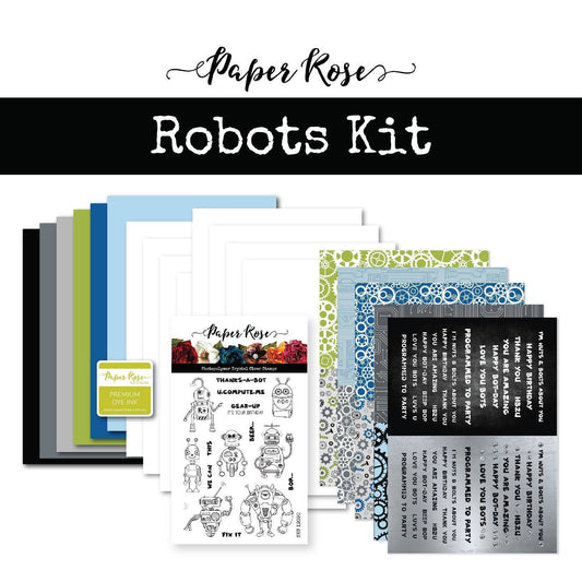 Paper Rose -Robot Cardmaking Kit