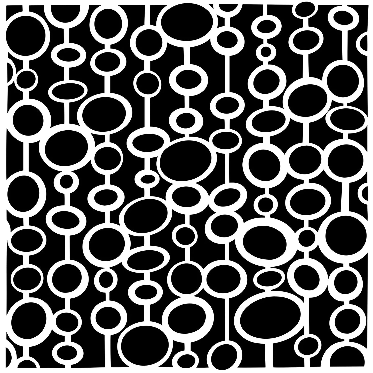 TCW 12 x 12 Stencil - Hanging Circles