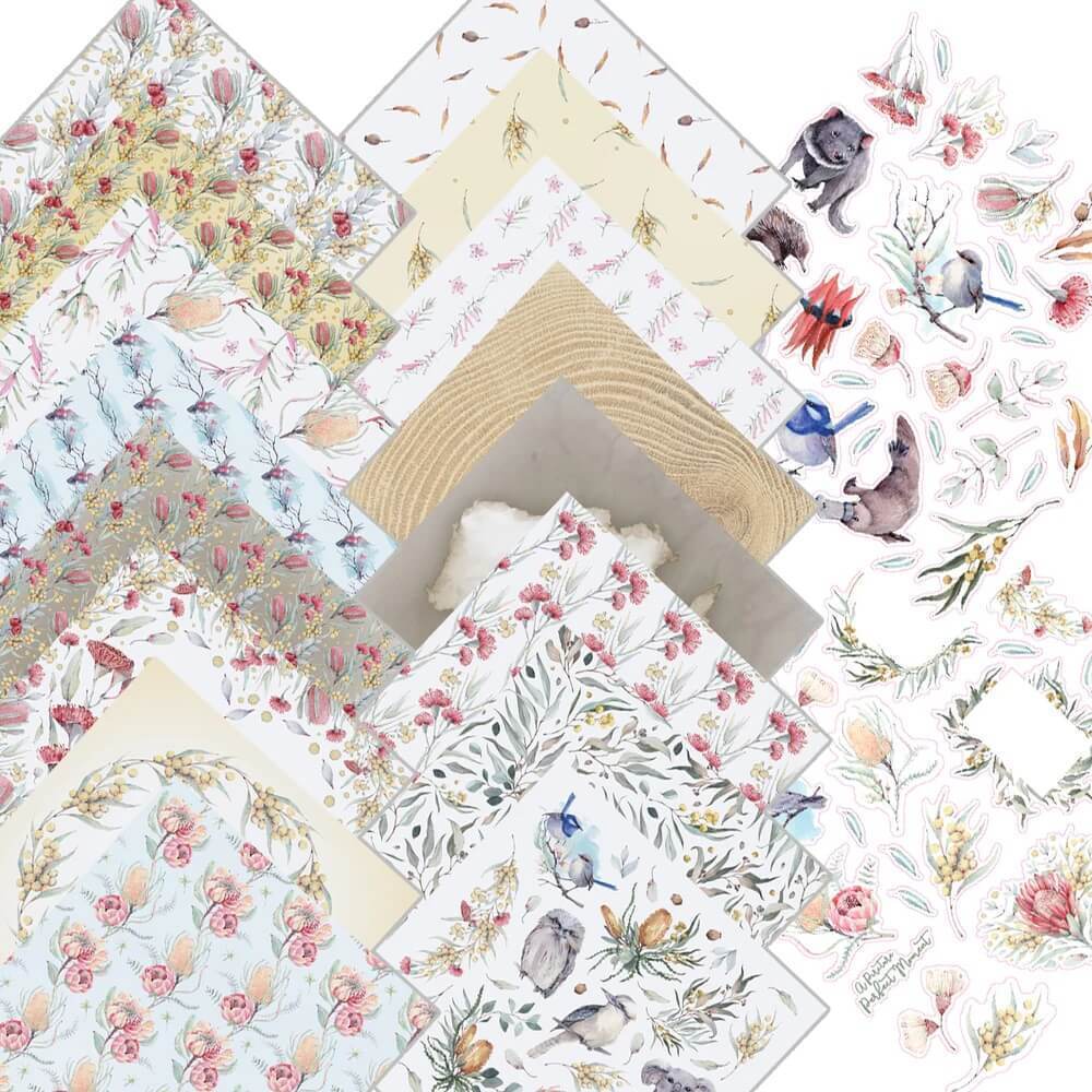 Paper Pack - Australia's Natural Beauties Collection Kit 12 x 12 (16 sheets)