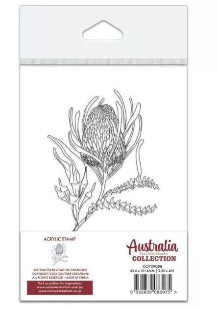 Couture Creations Stamp - Australia The Lucky Country Collection - Banksia