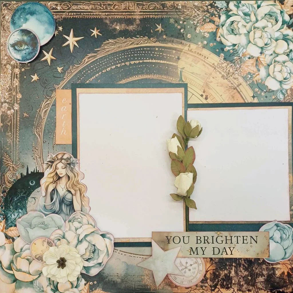 3 Quarter Designs - Celestial Skies Collection 12 x 12 Paper Kit & Diecuts Set