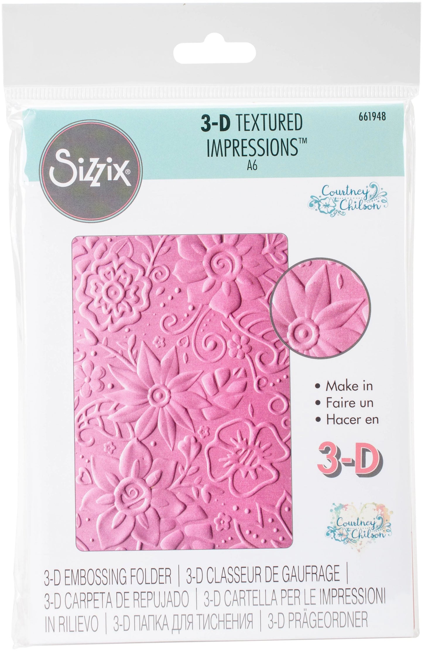 Sizzix - 3D Texture Impressions - Bohemian Botanicals