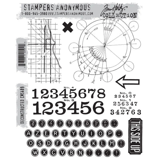 Rubber Stamps - Cling Mount - Deconstructed