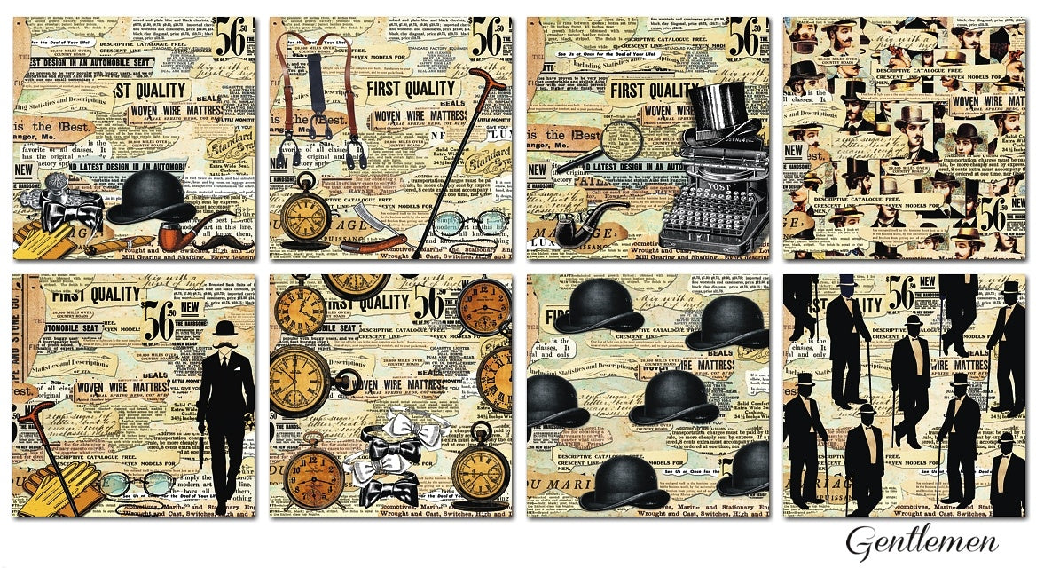 Decorer Scrapbook Paper -Gentlemen - 6x6