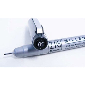 ZIG Millennium Fineliner marker .05 Black