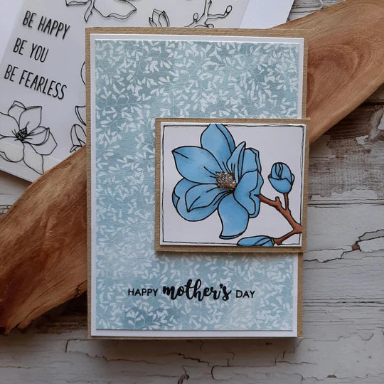 Paper Rose -  Clear Stamp Set - Lovely Florals Magnolia