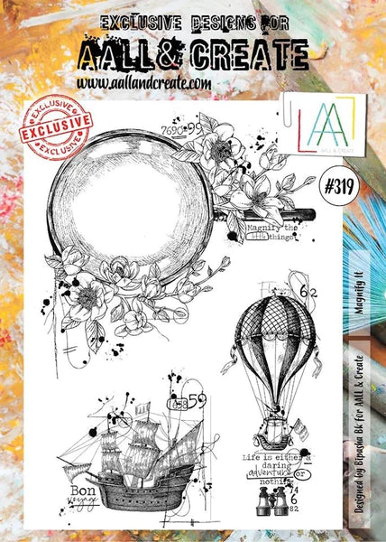 AALL & CREATE - A4 Stamps   - Magnify It #319