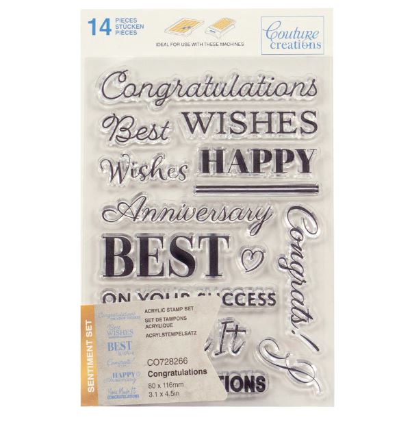 Acrylic Stamps - Stamp Set - Congratulations