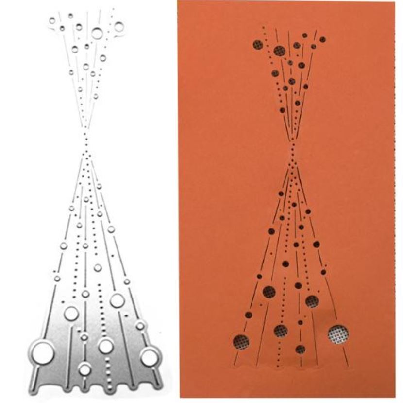 Bubble and Spotty Line Pattern Die