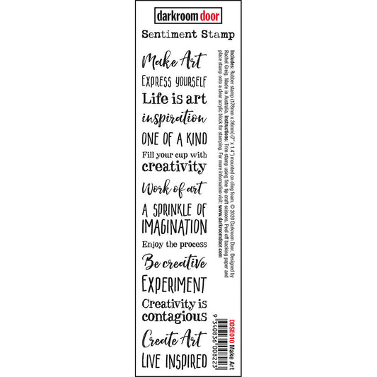 Rubber Stamp - Darkroom Door - Sentiment Stamp - Make Art