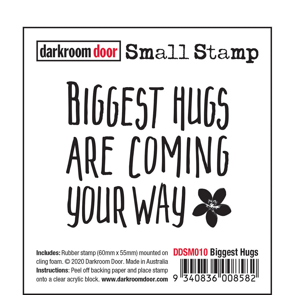 Rubber Stamp - Darkroom Door - Small Stamp - Biggest Hugs