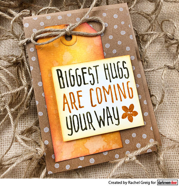 Rubber Stamp - Darkroom Door - Small Stamp - Biggest Hugs