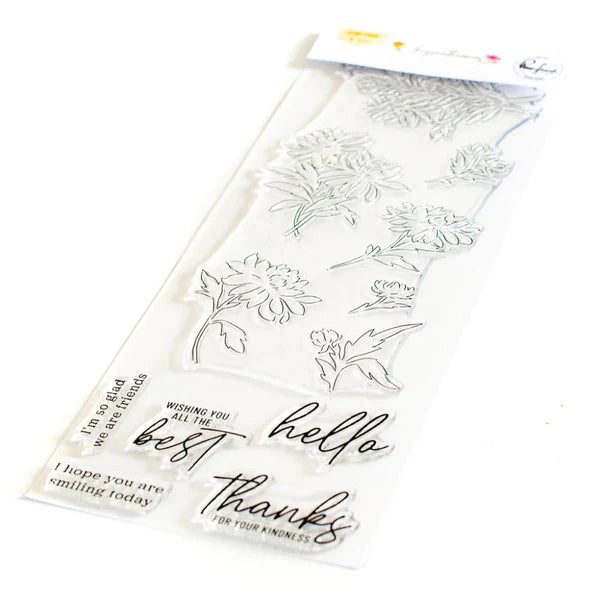 PinkFresh Studio - Clear stamps - Chrysanthemum