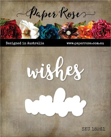 Paper Rose -  Metal Cutting Die - Wishes Layered