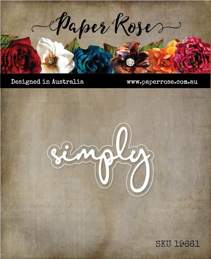 Paper Rose - Fine Script Layered Metal Die - Simply