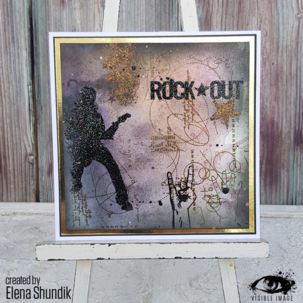 Visible Image clear stamps -Rock Out