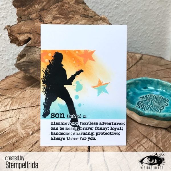Visible Image clear stamps -Rock Out