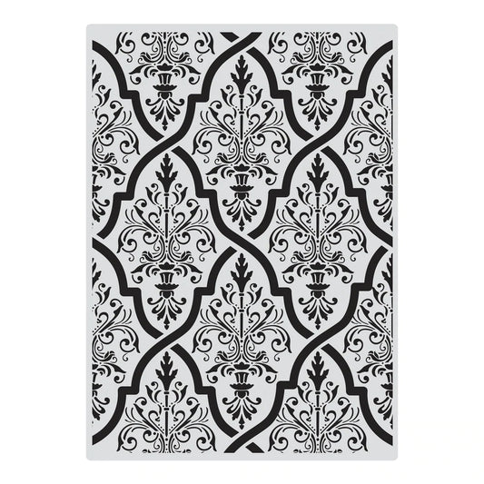 Acrylic Background Stamp - Geometric Flourish Arts & Crafts Couture Creations