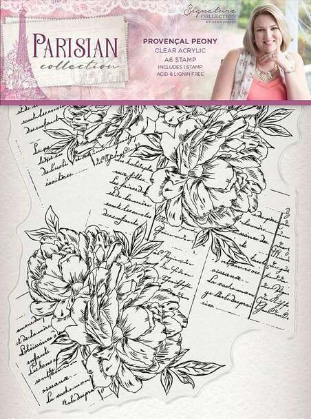 Acrylic Stamps Parisian Collection - Provencal Peony