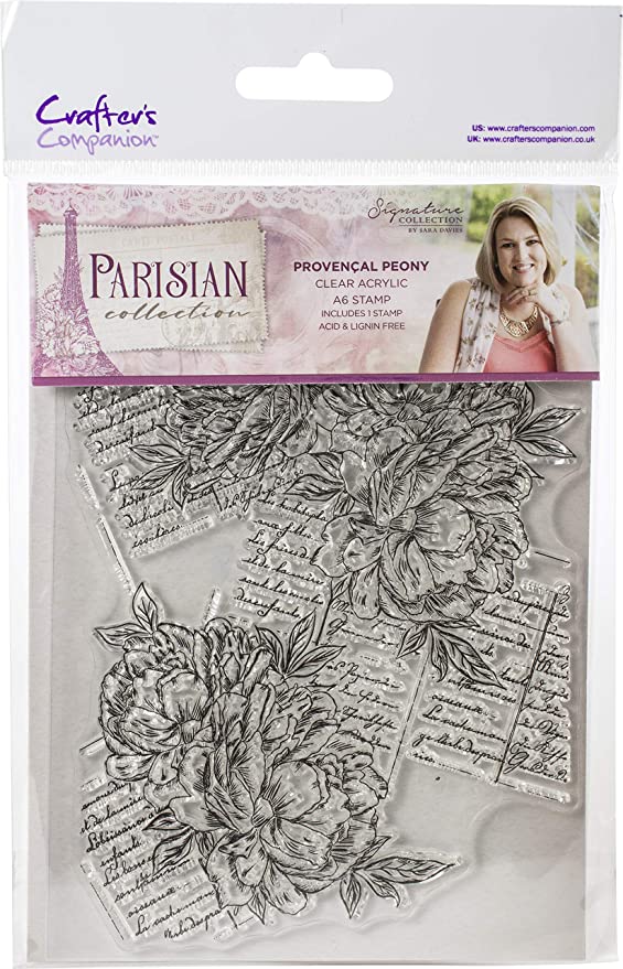 Acrylic Stamps Parisian Collection - Provencal Peony