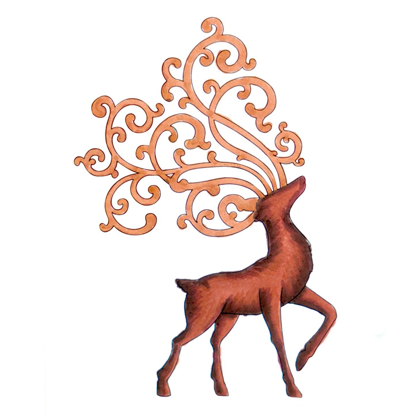 Couture Creations Acrylic Outline Stamps - Proud Reindeer