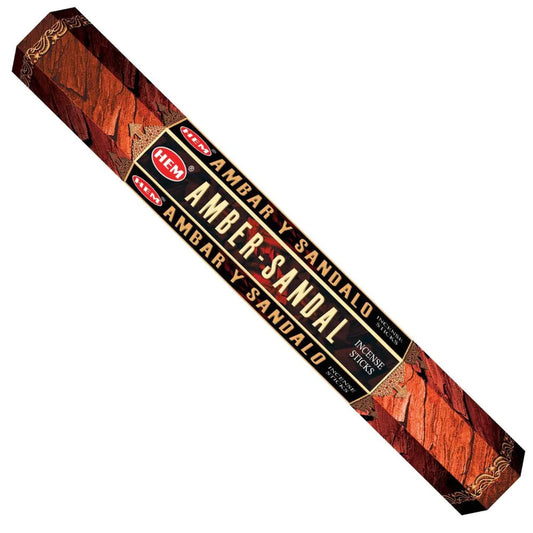 HEM Incense Amber Sandalwood  (20 Stick Box)