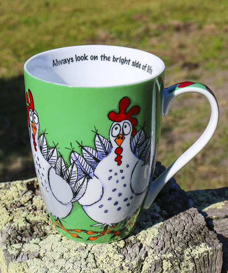 Libby Sheppard - Bright Hen Mug 10Cats