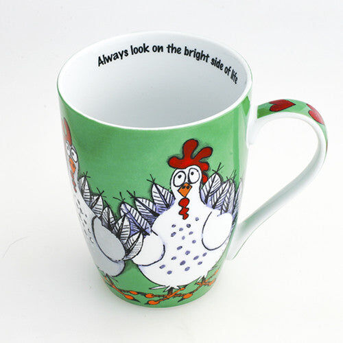 Libby Sheppard - Bright Hen Mug 10Cats