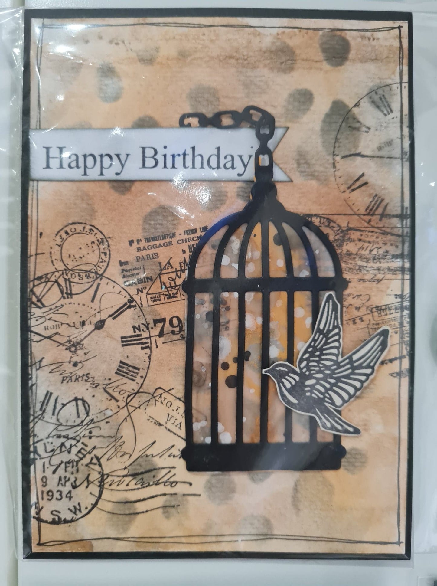 Paper Die -Layered Bird Cage Arts & Crafts Kaszazz