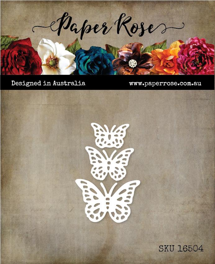 Paper Rose - Metal Die - Fancy Butterflies Arts & Crafts Paper Rose