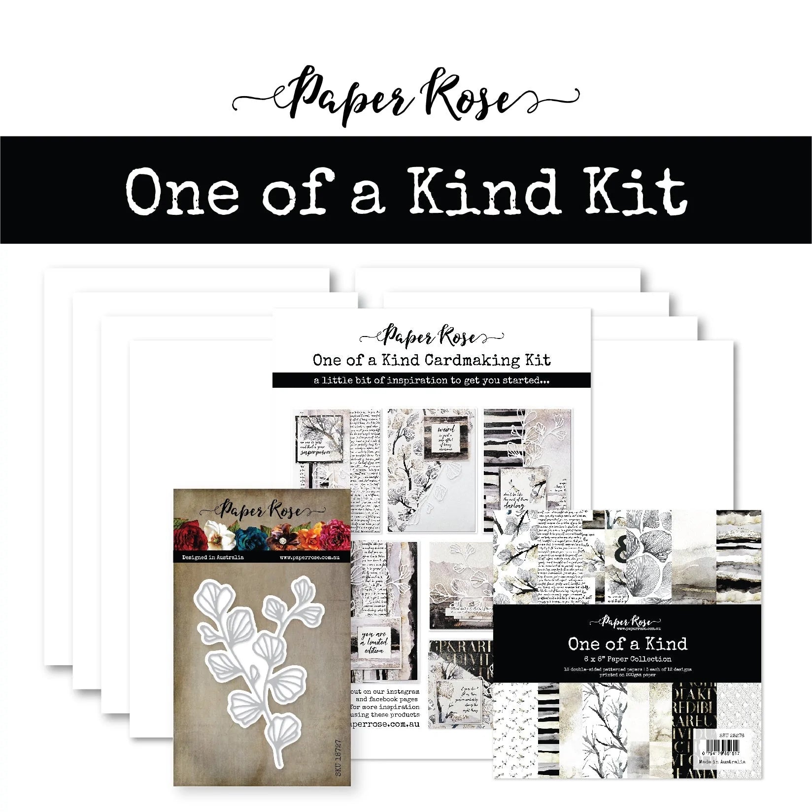 Paper Rose - One Of A Kind Cardmaking Kit Arts & Crafts PaperRose
