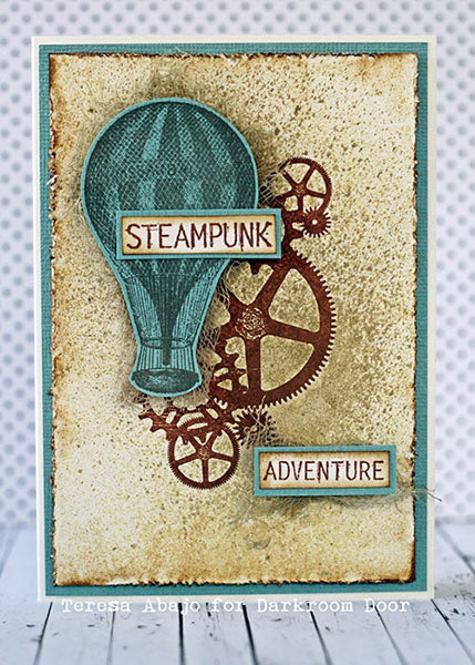 Rubber Stamp - Darkroom Door - Eclectic Stamp - Cog Collection Arts & Crafts Darkroom Door