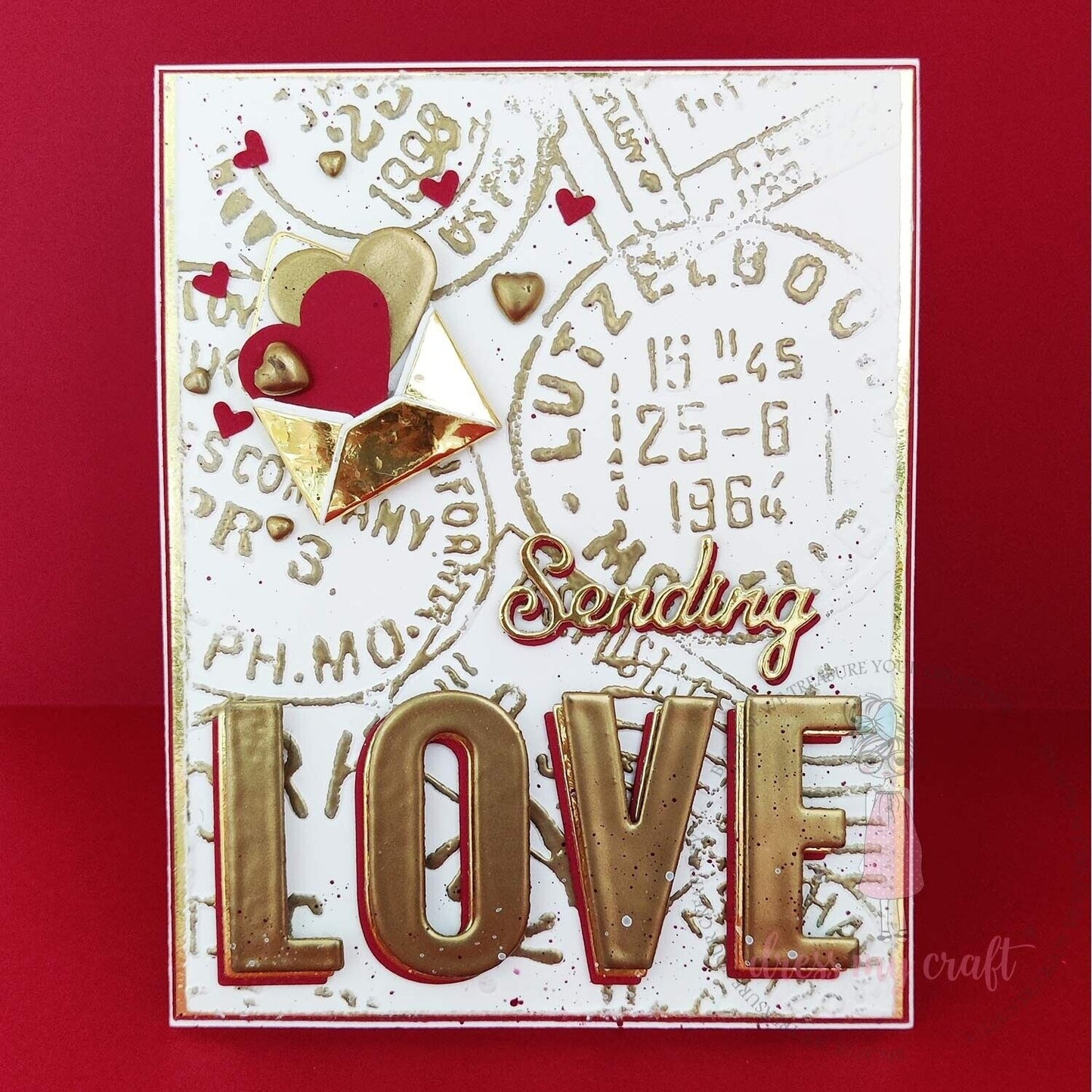 Dress My Craft - Post Card Embossing Folder