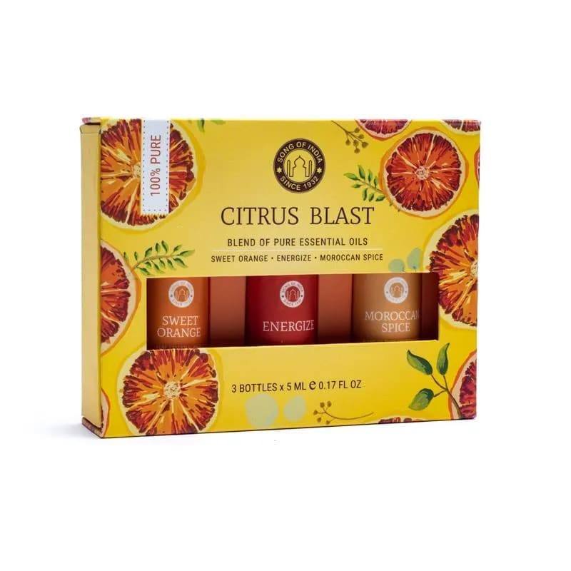 Song of India Essential Oil Gift Set - Citrus Blast