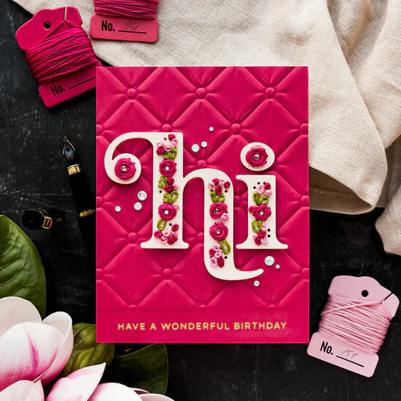 Spellbinders - 3D Embossing Folders - Tuffed Huppee